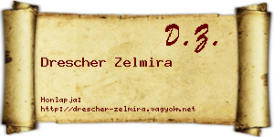 Drescher Zelmira névjegykártya